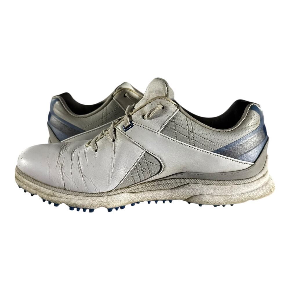 FootJoy Pro SL Shoes Men’s 8 M Golf Cleats White Leather Athletic Low Oxford - Picture 6 of 10